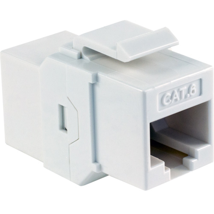 Vertical Cable Cat6 Keystone Coupler | White