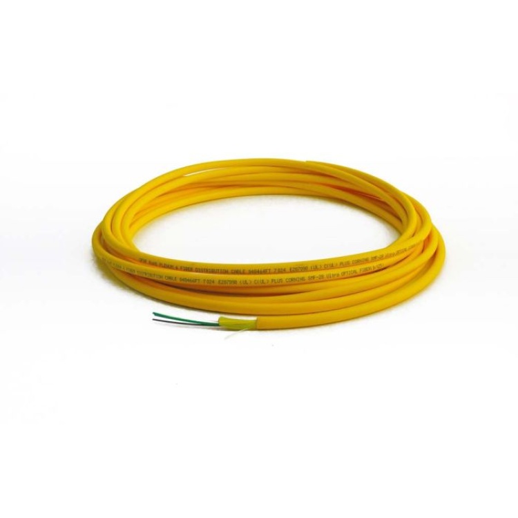 The Light Connection Fiber 6 Fiber Singlemode Indoor OFNP Tight Buffer | Yellow Jacket