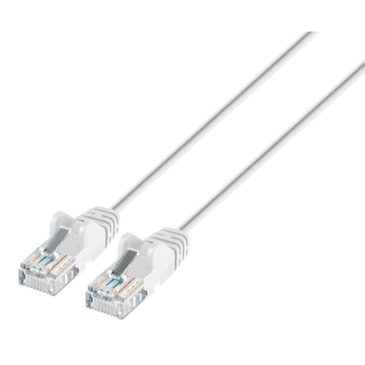 Intellinet 6" Cat6 Patch Cable White with Boots