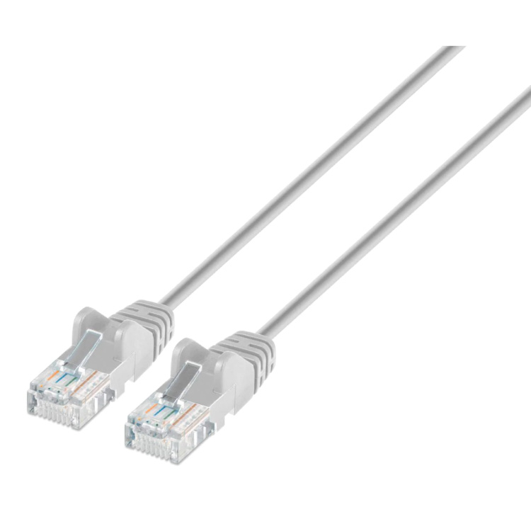 Intellinet 5' Cat6 Patch Cable Grey No Boots