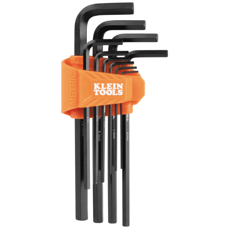 Klein Tools Metric L-Style Long Hex Key Set | 10 Piece