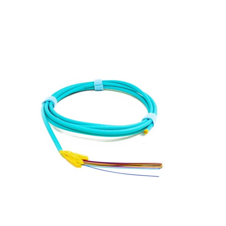 The Light Connection 24 Fiber OM3 Indoor OFNP Tight Buffer | Aqua Jacket