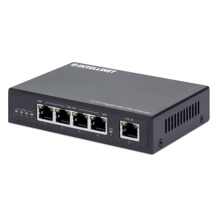 Intellinet 4-Port Gigabit Ultra POE Extender