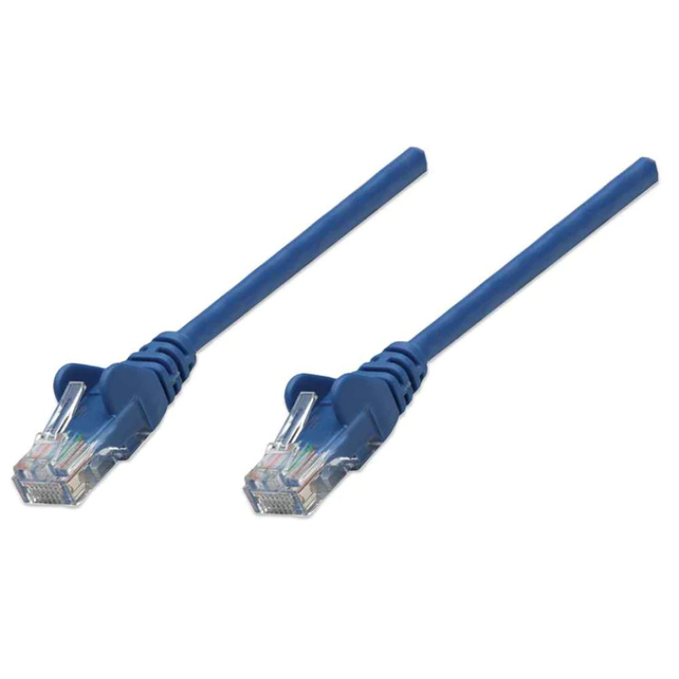 Intellinet 7' Cat5e Patch Cable Blue with Boots