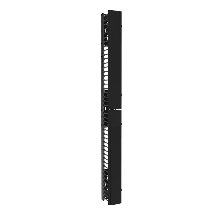 Rack Basics 45U Single-Sided Vertical Cable Manager with Cover | 6" Width