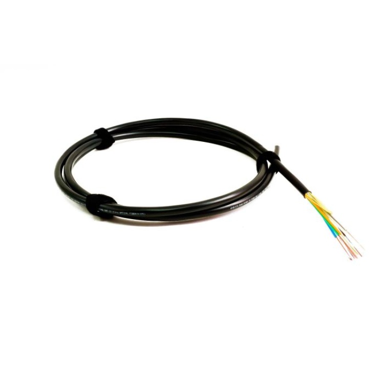 The Light Connection Fiber 48 Fiber Singlemode Indoor/Outdoor OFNR Dry Loose-Tube | Black Jacket