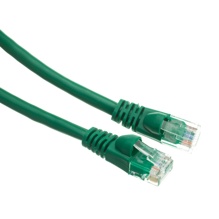 Intellinet 1' Cat5e Patch Cable Green with Boots