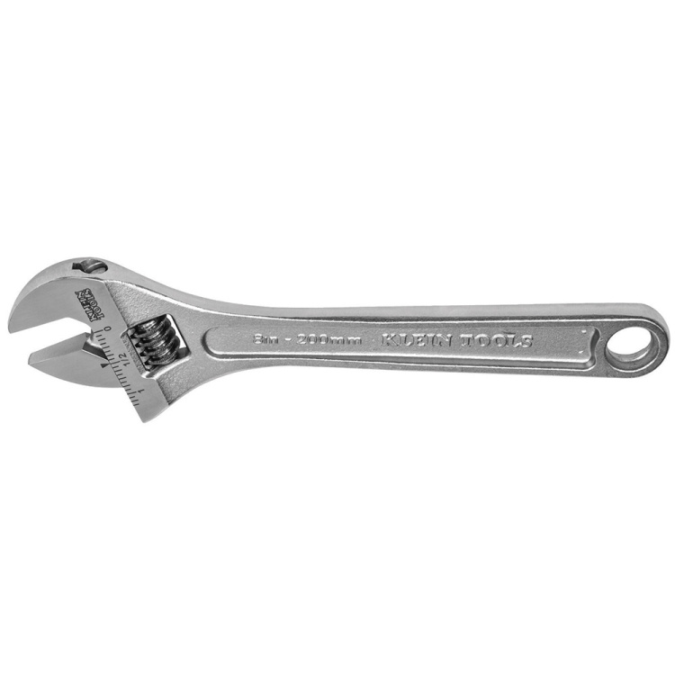 Klein Tools 8" Adjustable Wrench Extra Capacity