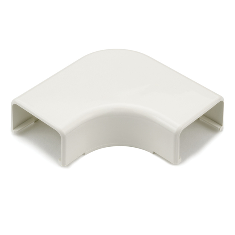 Hellermanntyton 1-1/4" Elbow Cover 1-Inch Bend Radius PVC | Ivory