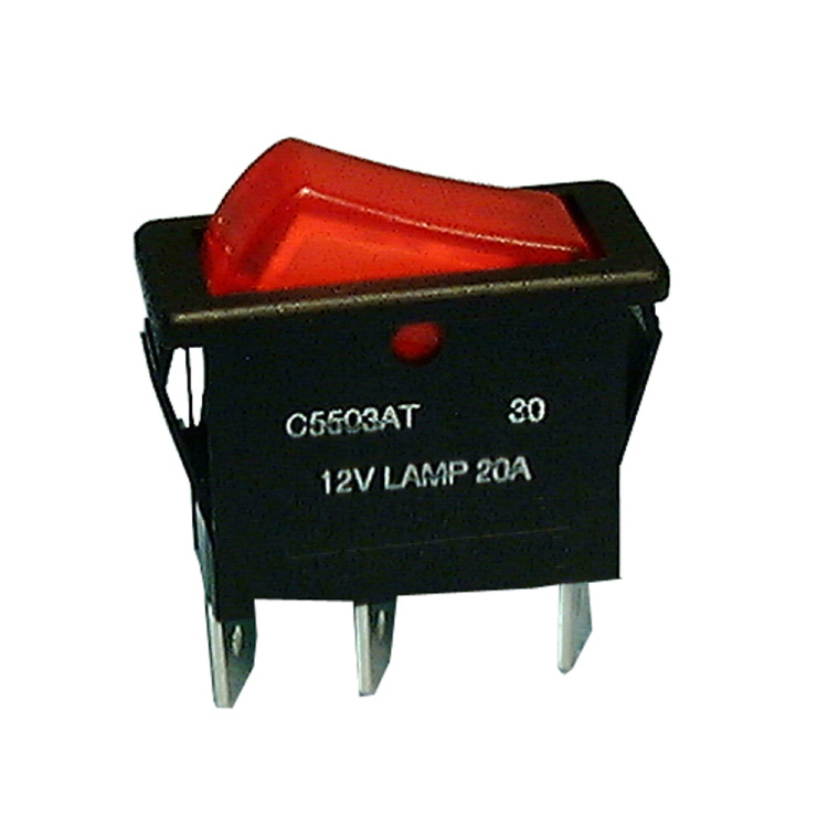 Philmore 250v Spst 16a Standard (On-off) Lighted Snap-in Rocker Switch