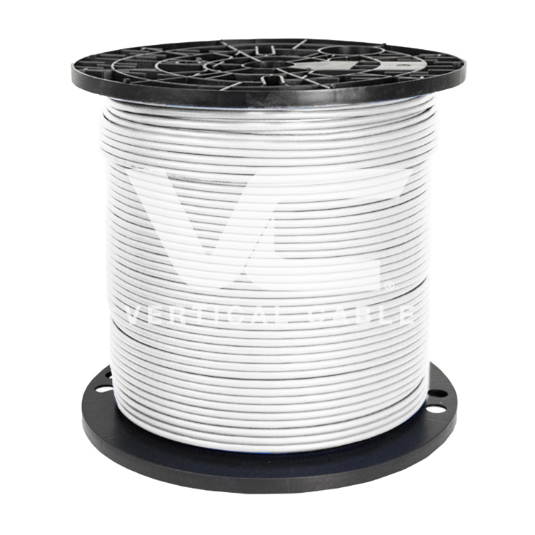 Vertical Cable 1000ft Cat6A Non-Shielded CMP (Plenum) | White