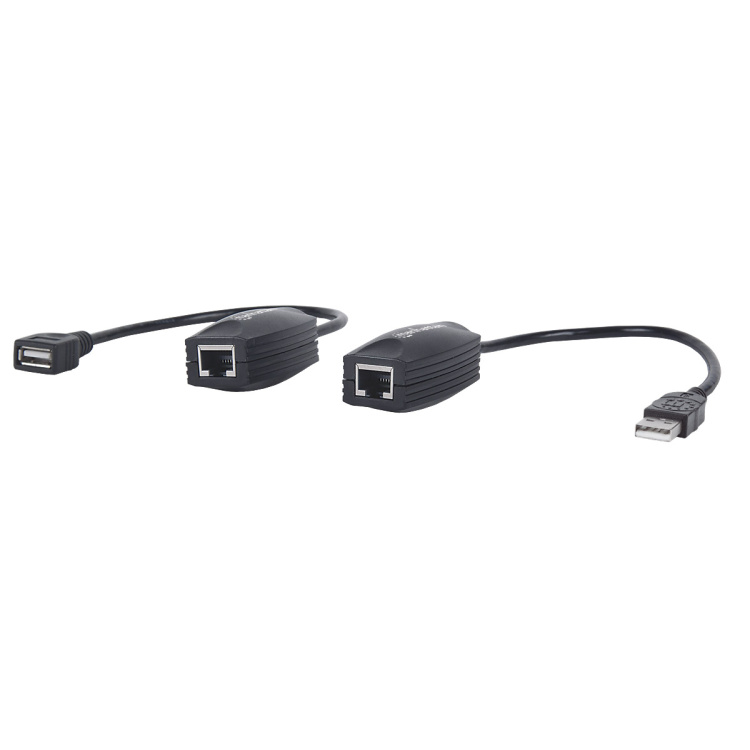 Manhattan Products USB over Cat5E/Cat6 Active Extension up to 60 Meters