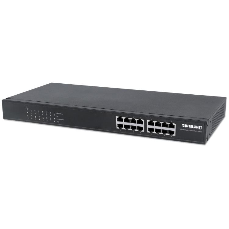 Intellinet 16-Port Gigabit Ethernet POE+ Switch