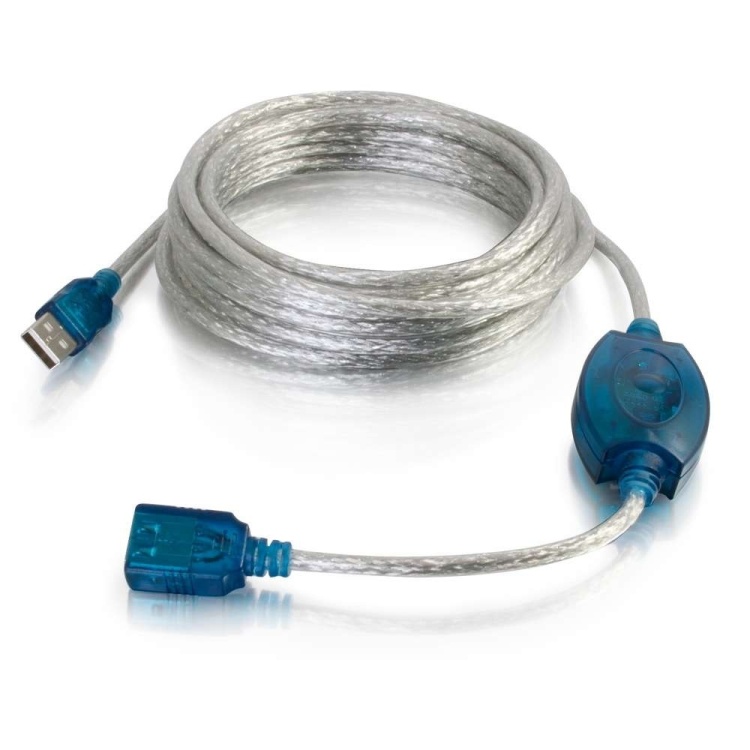 C2G® USB Type-A Male to Female 2.0 Active Extension Cable | 16ft
