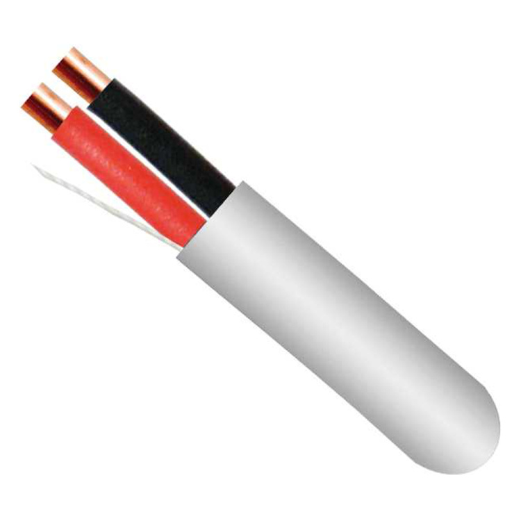 Southwire 18AWG 2 Conductor Solid FPLP (Plenum) Fire Alarm Cable | White