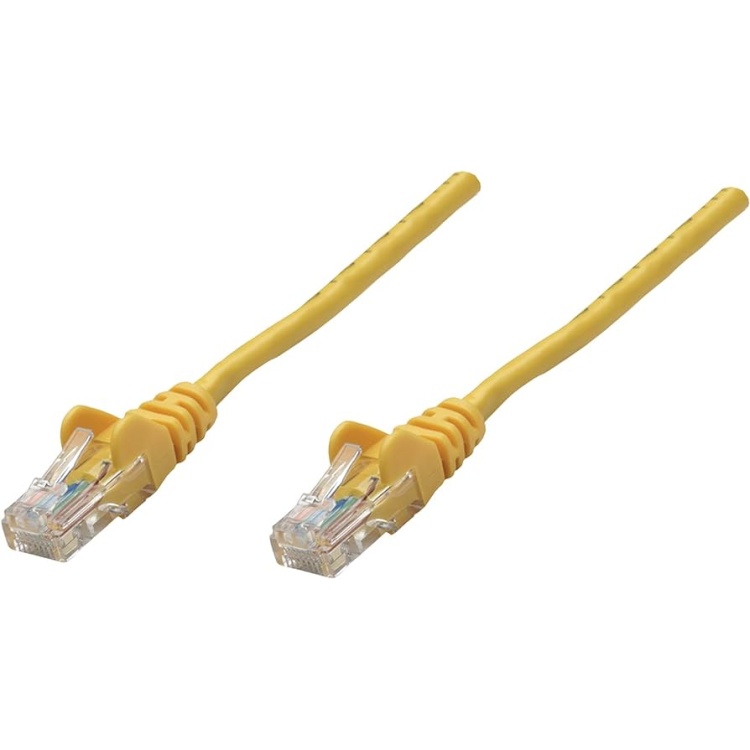 Intellinet 5' Cat5e Patch Cable Yellow with Boots