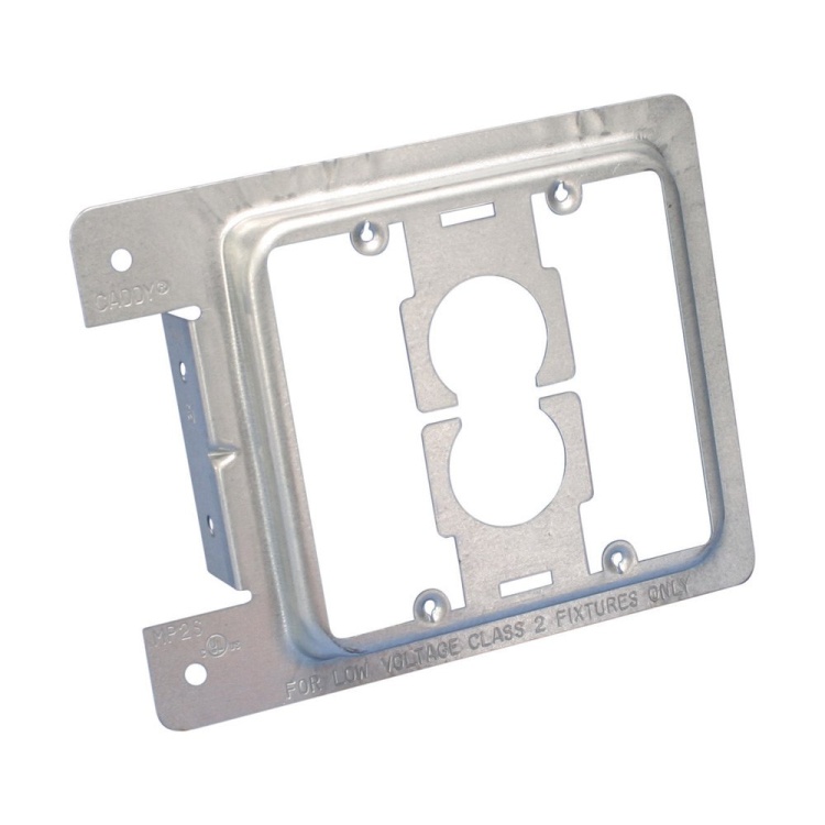 nVent CADDY Dual Gang Metal Low Voltage Mounting Plate for New Construction