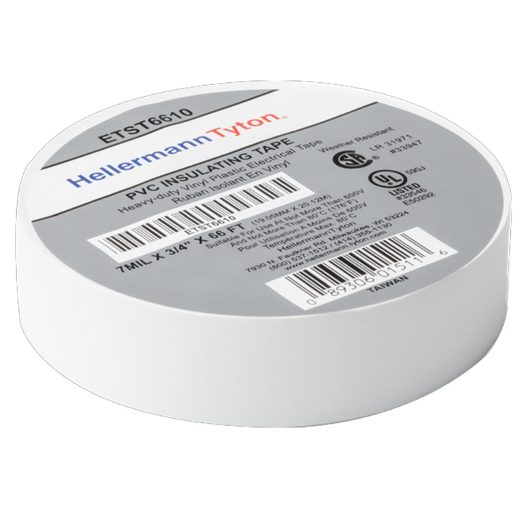 HellermannTyton 3/4" Electrical Tape 7mil Roll | White