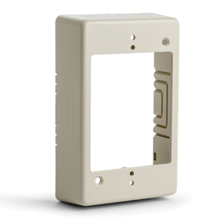 HellermannTyton 1-1/4" Deep Single Gang Junction Box | Ivory