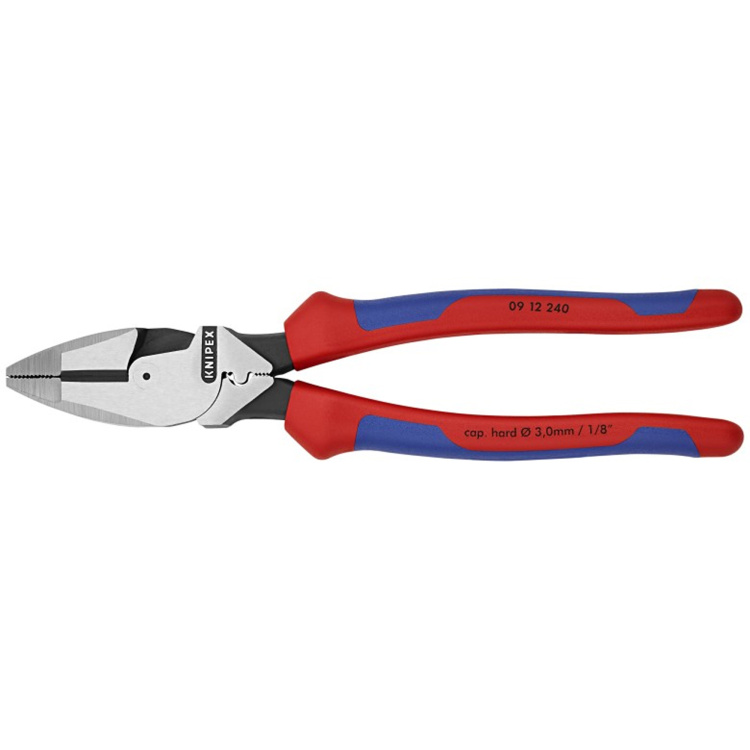 Knipex Tools 9.5" High Leverage Lineman Pliers with Fish Tape Puller & Crimper