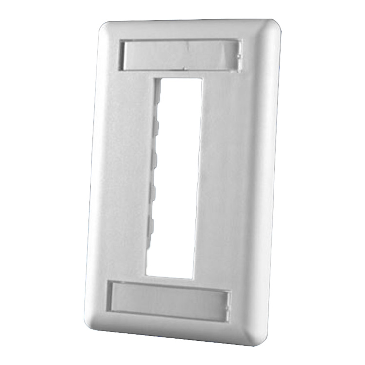 Ortronics 3-Port TracJack Single Gang Faceplate | Fog White