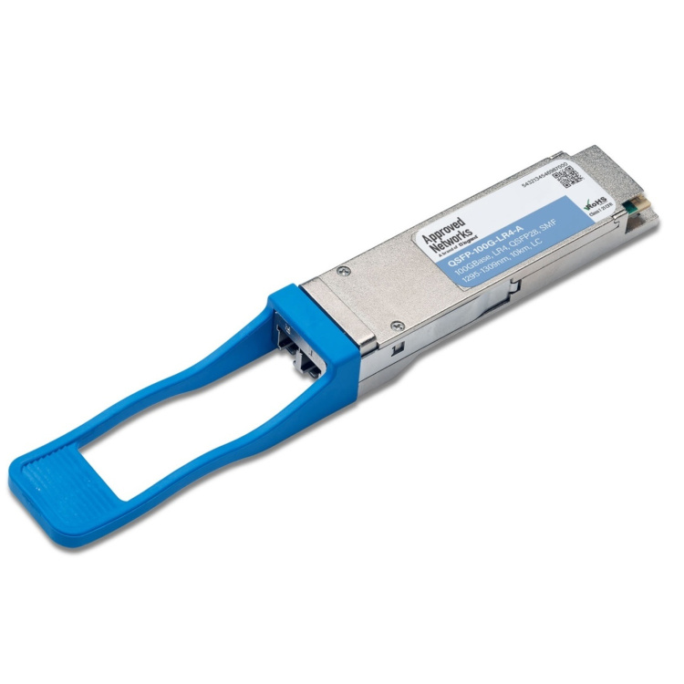 Approved Networks LC Duplex 100G-LR4 Singlemode QSFP28 10KM DDM Transceiver | Arista Compatible