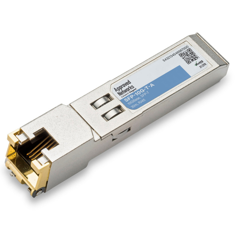 Approved Networks RJ45/10G Multimode 30M/SR SFP+ Transceiver | Arista Compatible