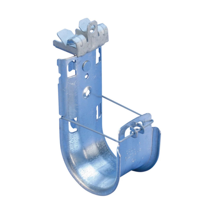 nVent CADDY J-Hook 1-5/16" with Hammer-On Clip Swivel 1/8"-1/4" Flange