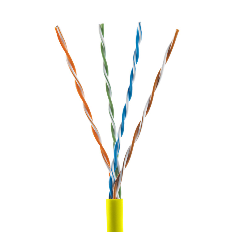 PureNet Cat6 Non-Shielded CMP (Plenum) Cable | Yellow