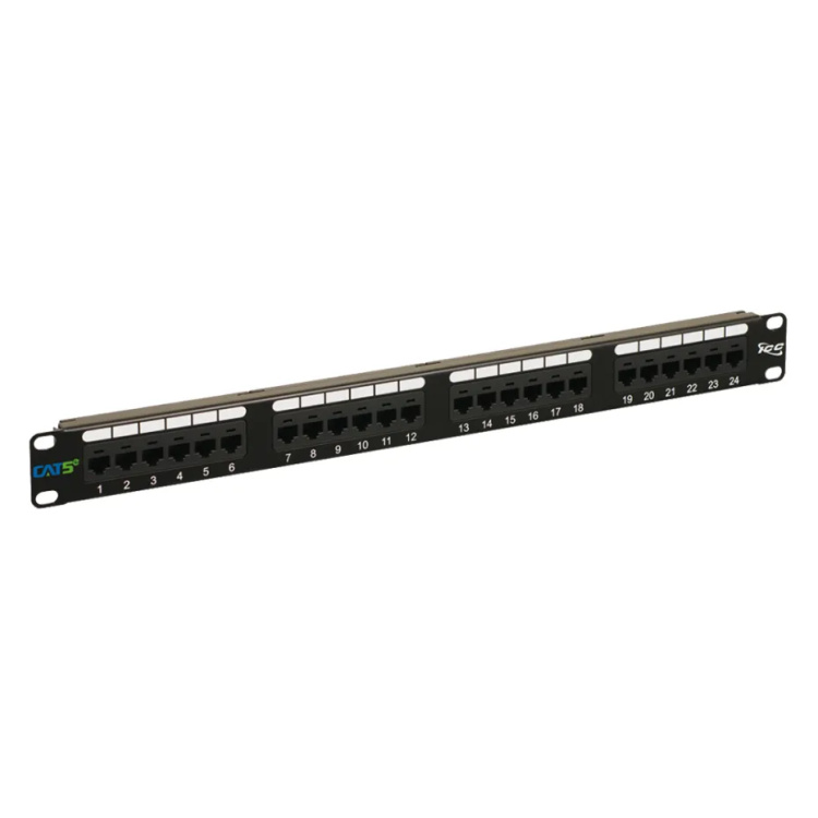 ICC 24 Port Loaded Cat5e Patch Panel