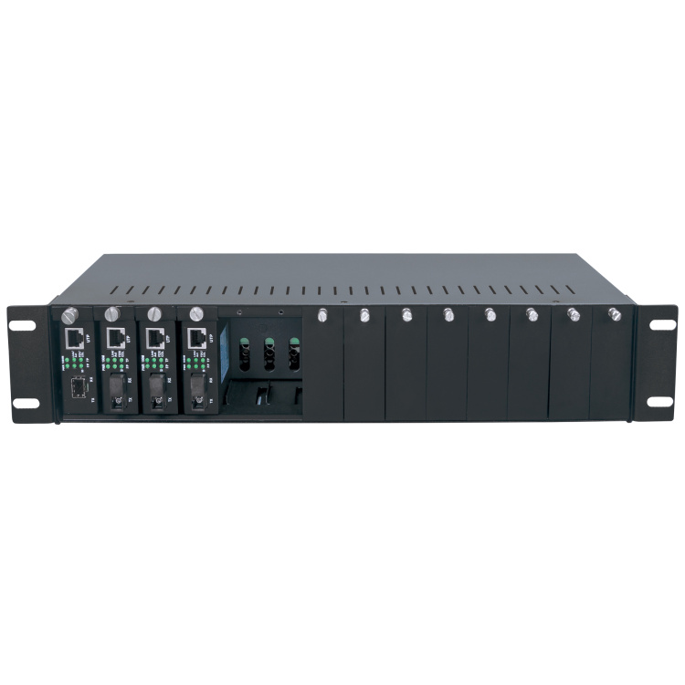 Intellinet Media Converter 14 Slot Chassis Includes Redundant Power Supply, 19 Rackmountable