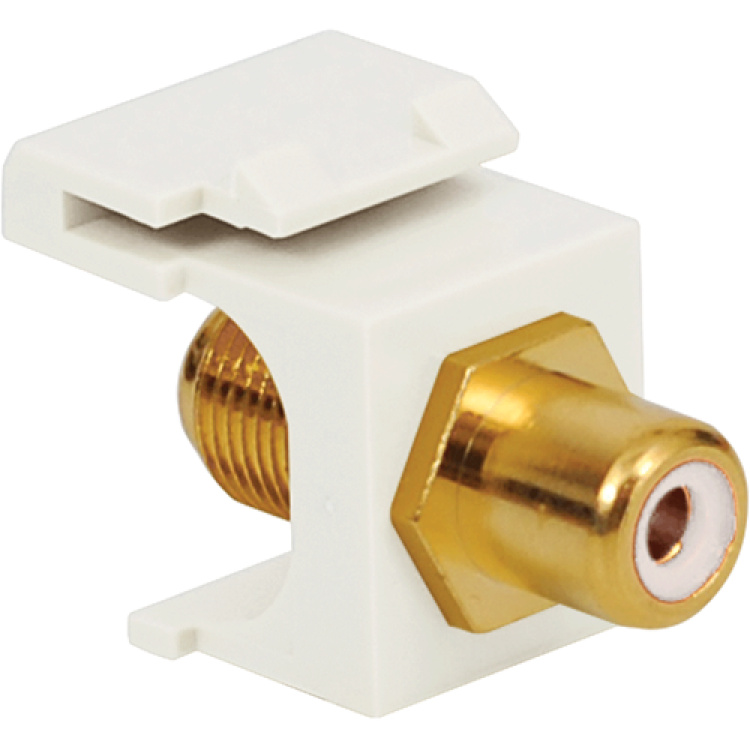 ICC RCA-F to F81 Keystone Insert White | Discontinued