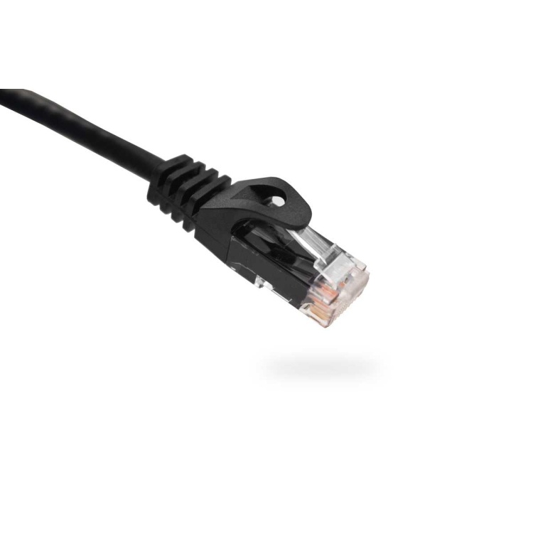 Vertical Cable 6' Cat6 Patch Cable with Boots| Black