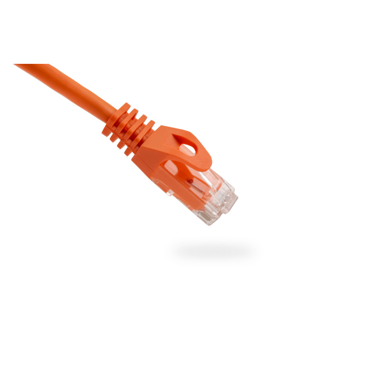 Vertical Cable 10' Cat6 Patch Cable with Boots | Orange