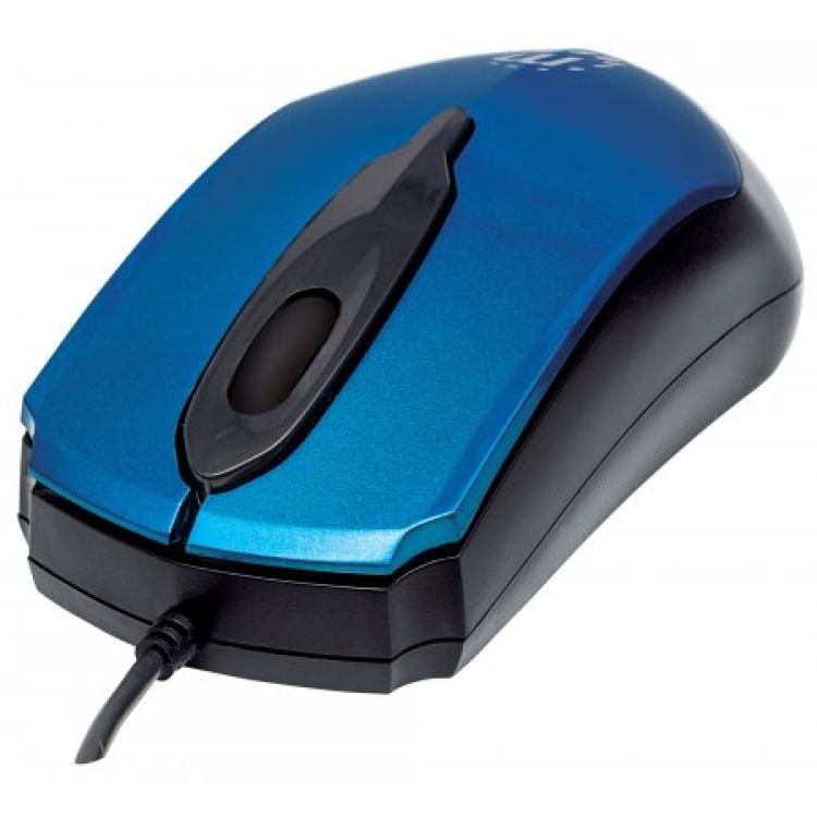 Intellinet Edge Optical USB Mouse USB, Wired, Three Buttons with Scroll Wheel, 1000 Dpi Blue | Discontinued