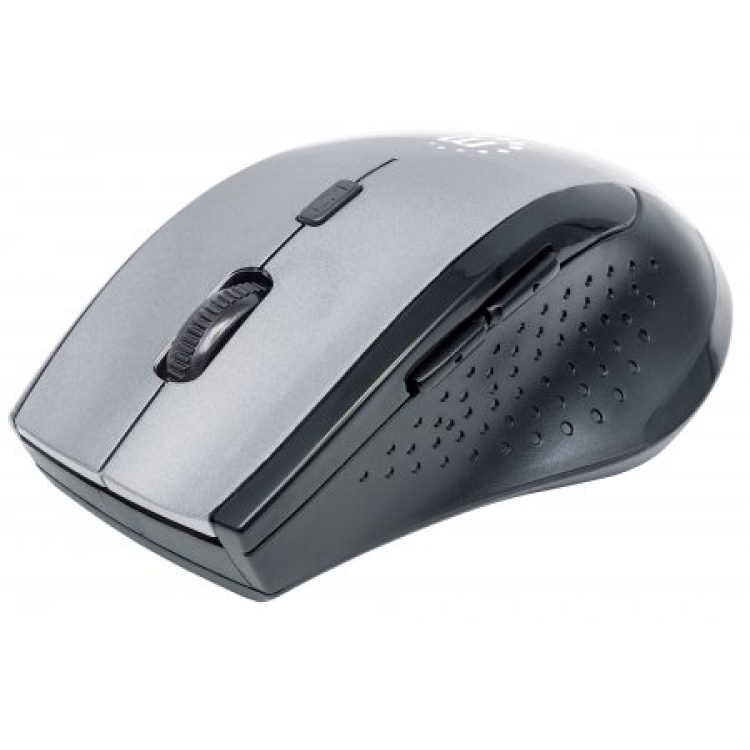 Intellinet USB Wireless Optical Mouse 3 Button with Scroll Wheel 1000 Dpi Gray/Black | Discontinued