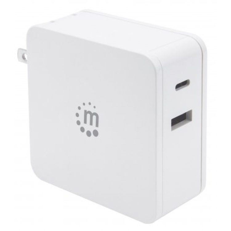 Intellinet USB-C Power Delivery Port (Up to 60 W), USB-A Charging Port (Up to 2.4 A), White | Discontinued