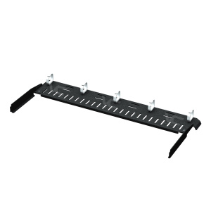 Vertical Cable Optical Fiber Patch Panel Cable Management Bar with Loops | 4" Depth