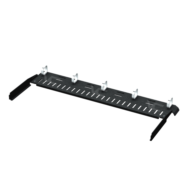 Vertical Cable Optical Fiber Patch Panel Cable Management Bar with Loops | 4" Depth