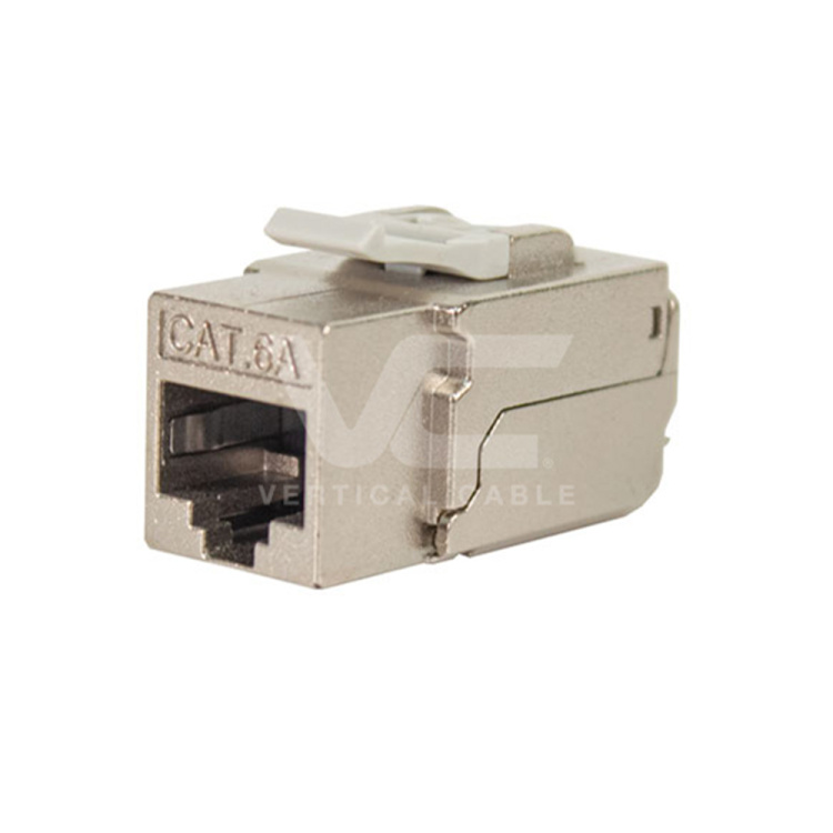 Vertical Cable Cat6A Shielded Keystone Jack