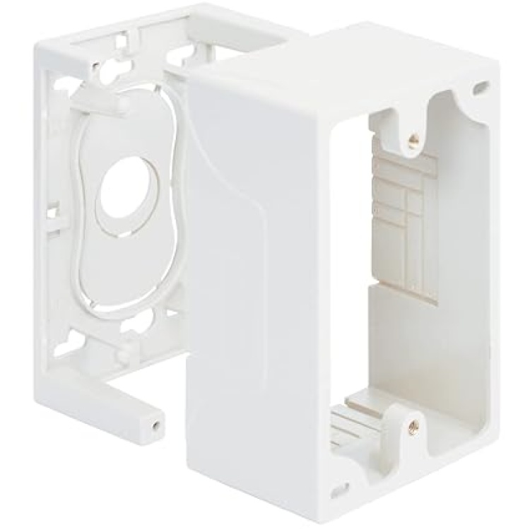 ICC Single Gang Wall Plate Mount Box 1.89" with Raceway Opening | Grey | Discontinued