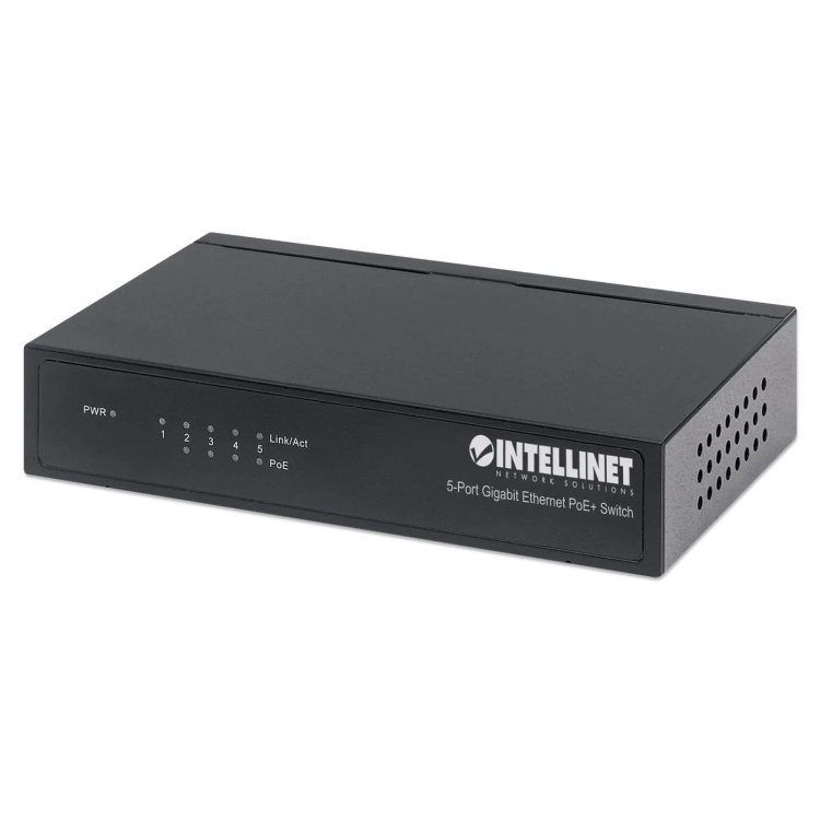 Intellinet 5 Port Gigabit PoE + Switch