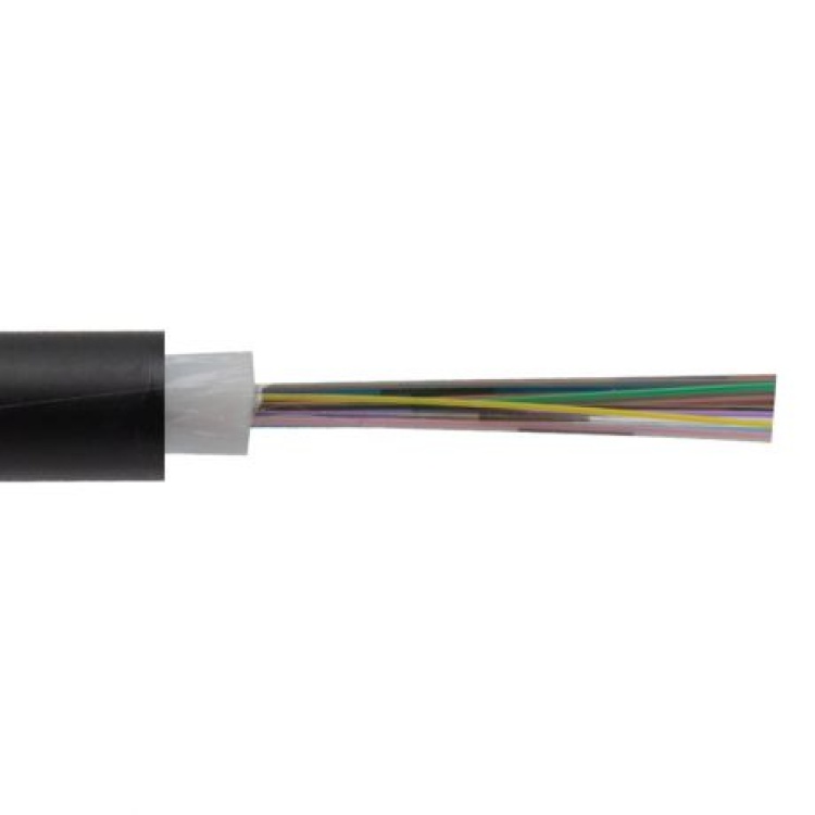 The Light Connection 6 Fiber OM4 Indoor/Outdoor OFNP Tight Buffer Cable | Black Jacket