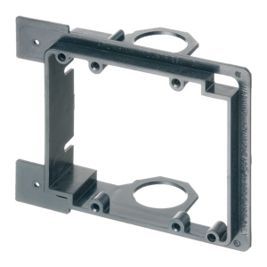 Arlington Industries Dual Gang Low Voltage Mounting Bracket for New Construction with Knockouts