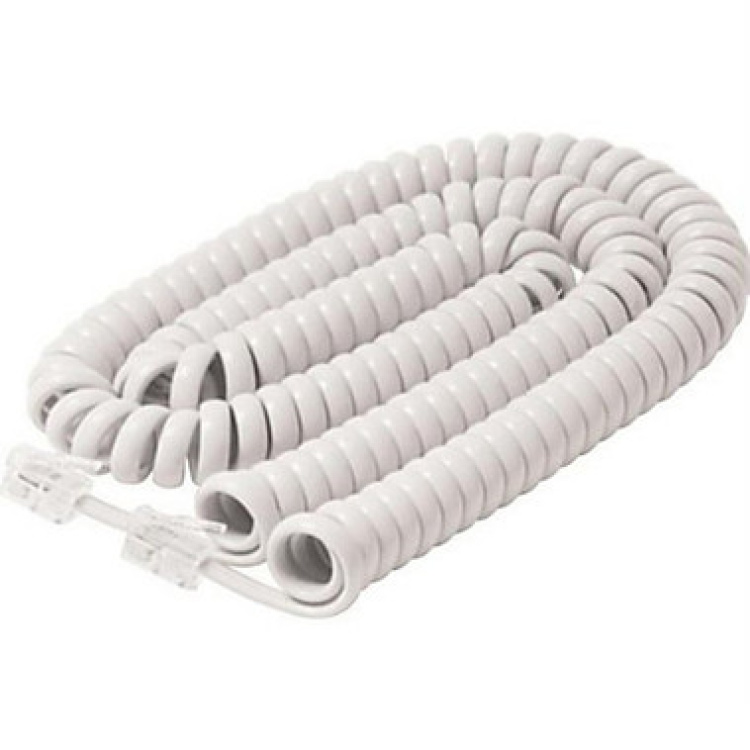 Steren 25' Handset Cord | White | Discontinued