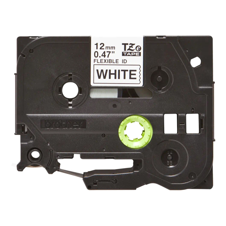 Brother Mobile 1/2" (12mm) Black on White Flexible ID Label
