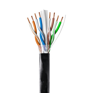 1000ft Cat6 Non-Shielded Outdoor Direct Burial | Black