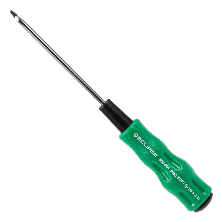 Eclipse Tools 3mm Flat Blade Screwdriver | 3" Shaft