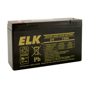 Elk Products 6v 12ah Lead Acid Battery
