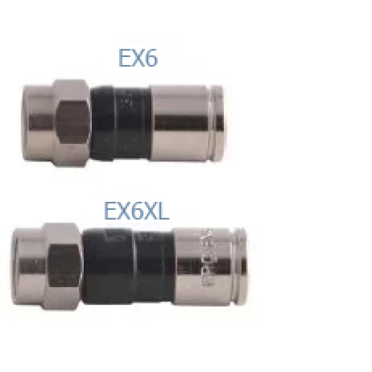 Belden Rg6 Compression F Connector will Work with Standard and Quad